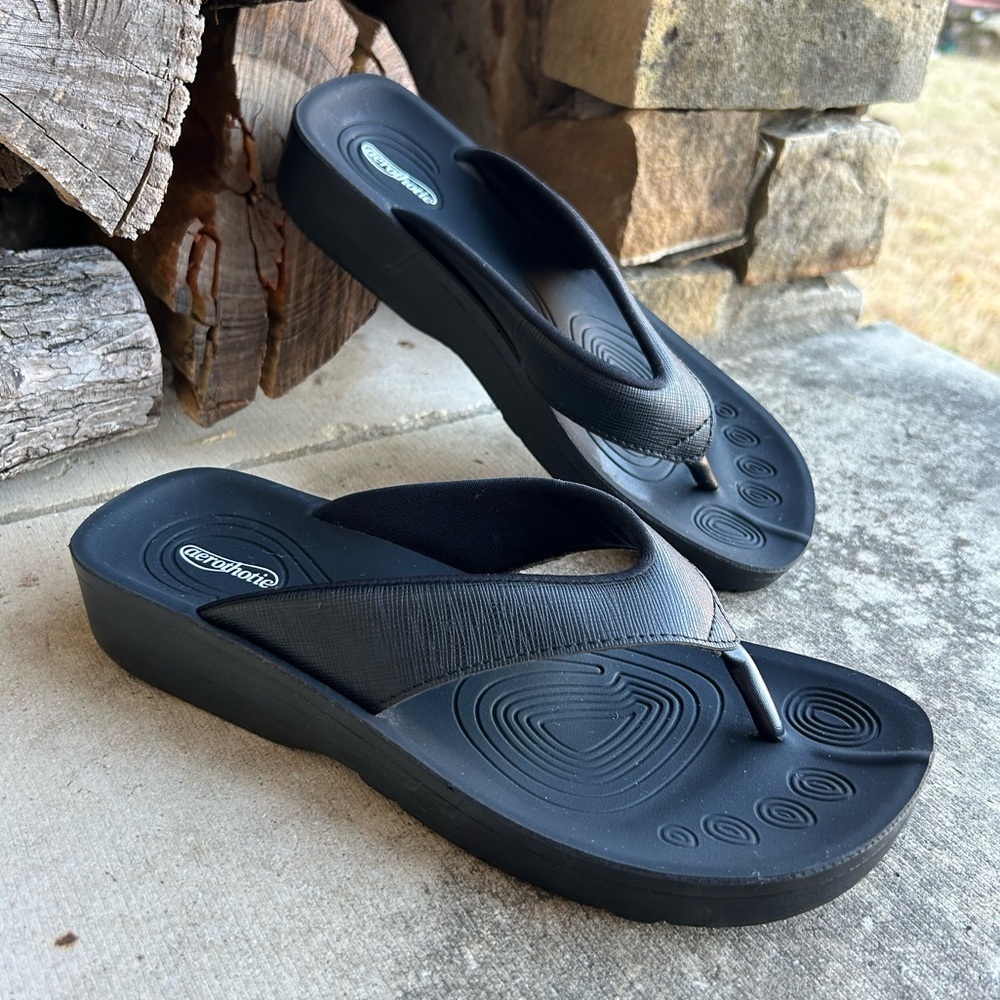 Aerothotic Fallon Arch Support Flip Flops Orthopedic Lightweight Sandal Sz-36  E - Picture 2 of 13